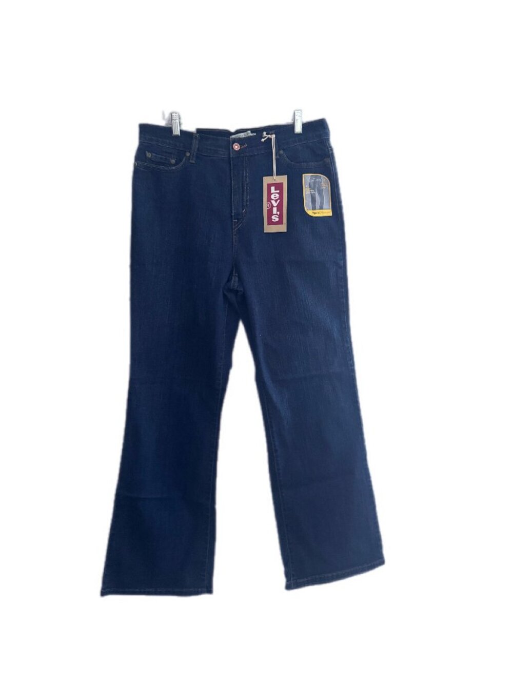 NWT Levi's 512 Perfect Slimming Boot Cut Jeans 16M 32" Inseam Dark Wash Discon